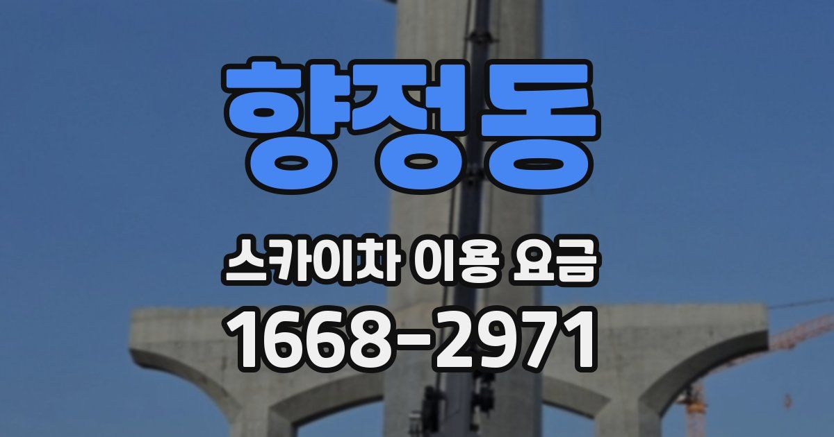 향정동 스카이차 이용 요금