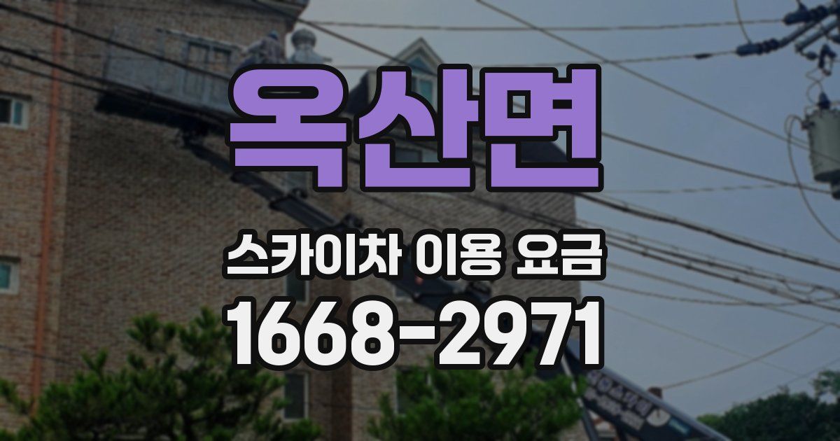 옥산면 스카이차 이용 요금
