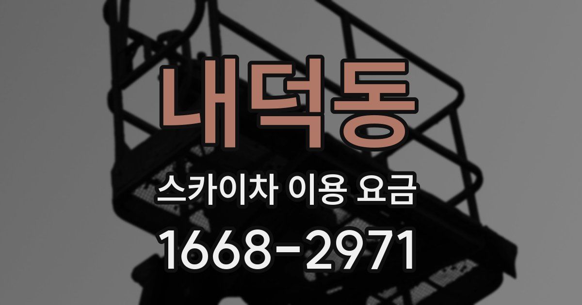내덕동 스카이차 이용 요금