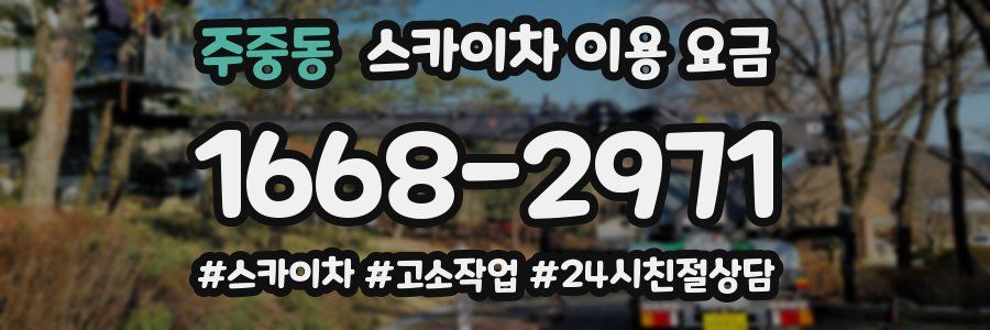 주중동 스카이차 이용 요금