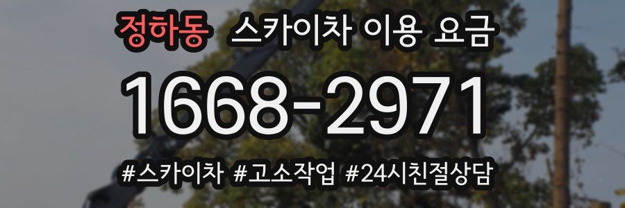 정하동 스카이차 이용 요금