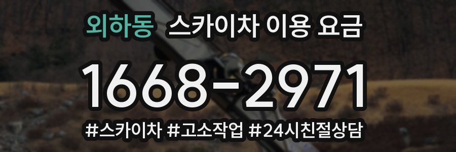 외하동 스카이차 이용 요금