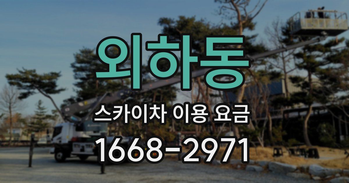 외하동 스카이차 이용 요금