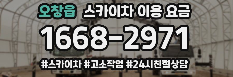 오창읍 스카이차 이용 요금