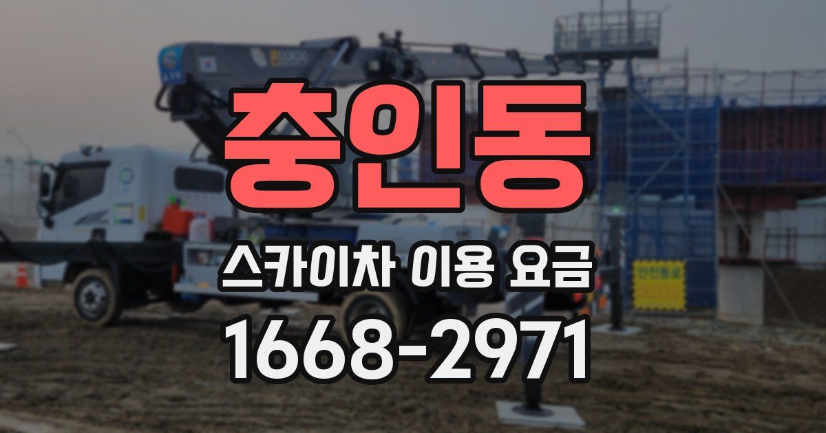 충인동 스카이차 이용 요금