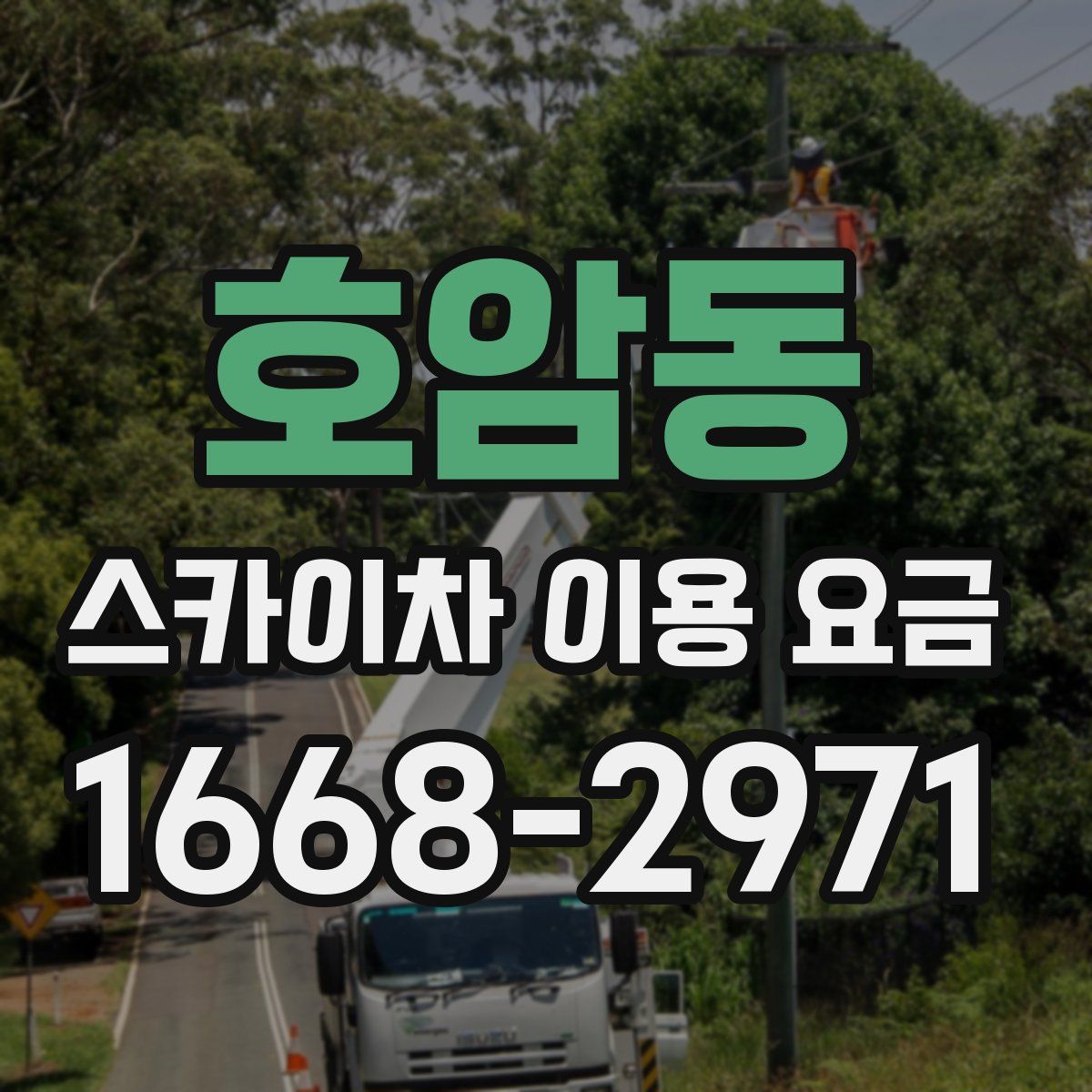 호암동 스카이차 이용 요금