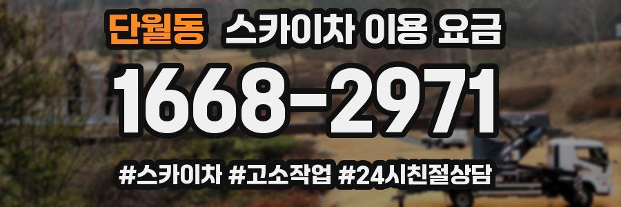 단월동 스카이차 이용 요금