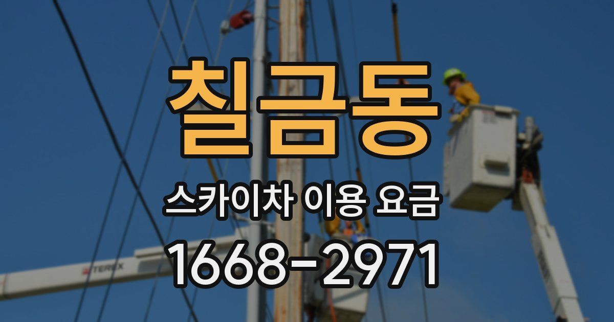 칠금동 스카이차 이용 요금