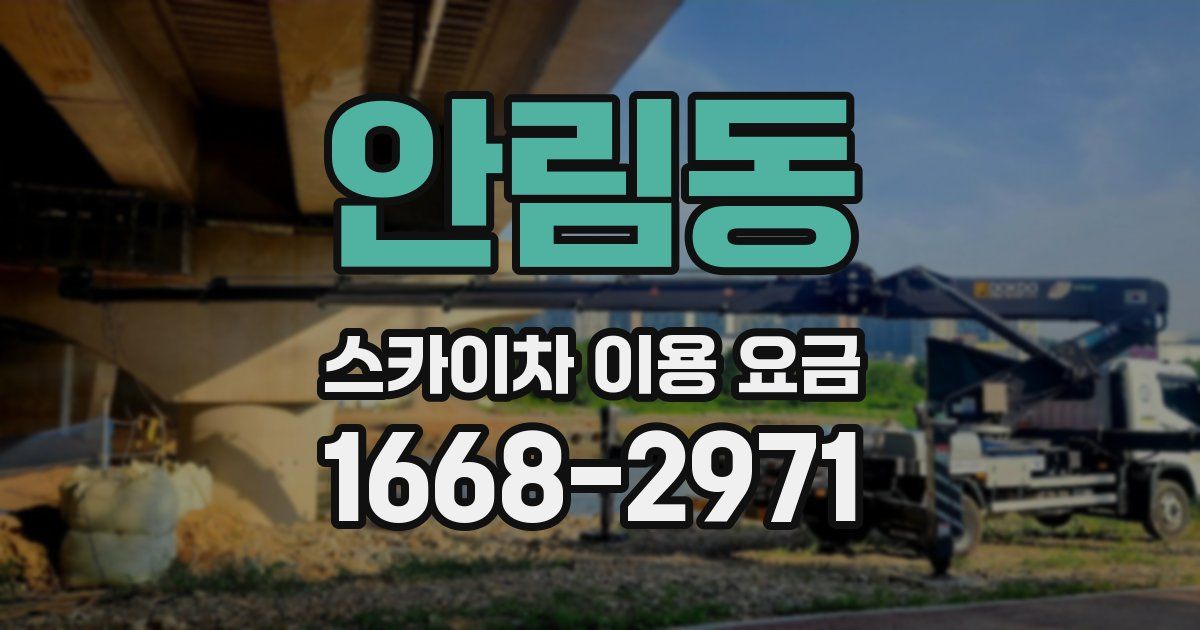 안림동 스카이차 이용 요금