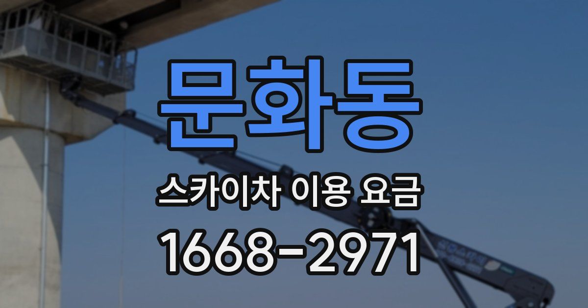 문화동 스카이차 이용 요금