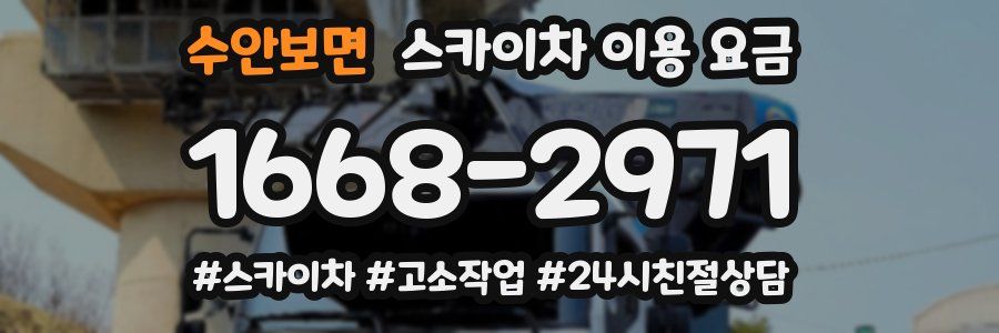 수안보면 스카이차 이용 요금