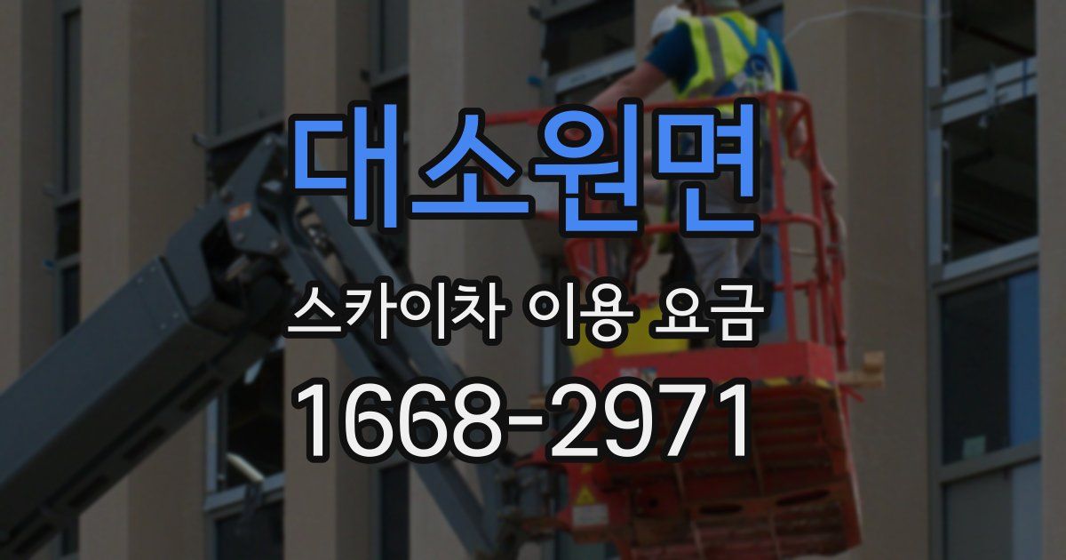 대소원면 스카이차 이용 요금