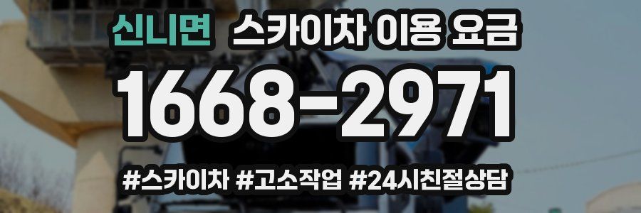신니면 스카이차 이용 요금