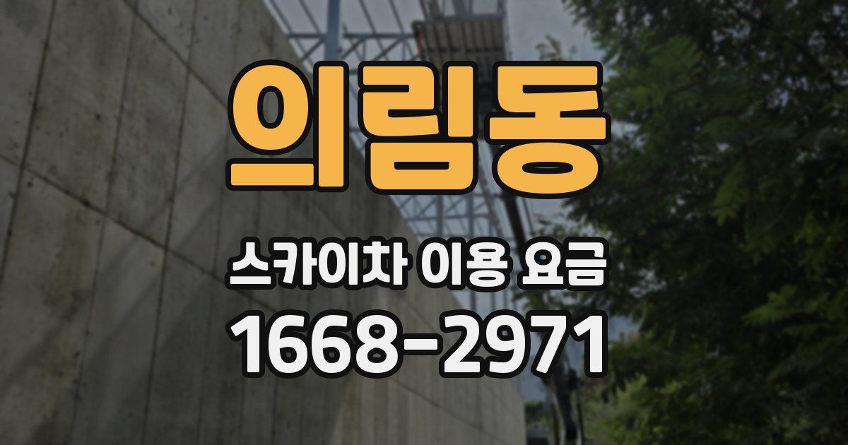 의림동 스카이차 이용 요금
