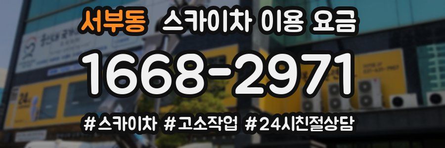 서부동 스카이차 이용 요금
