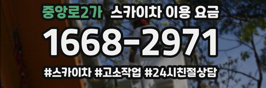 중앙로2가 스카이차 이용 요금
