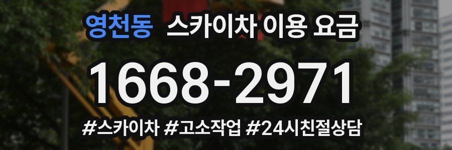 영천동 스카이차 이용 요금