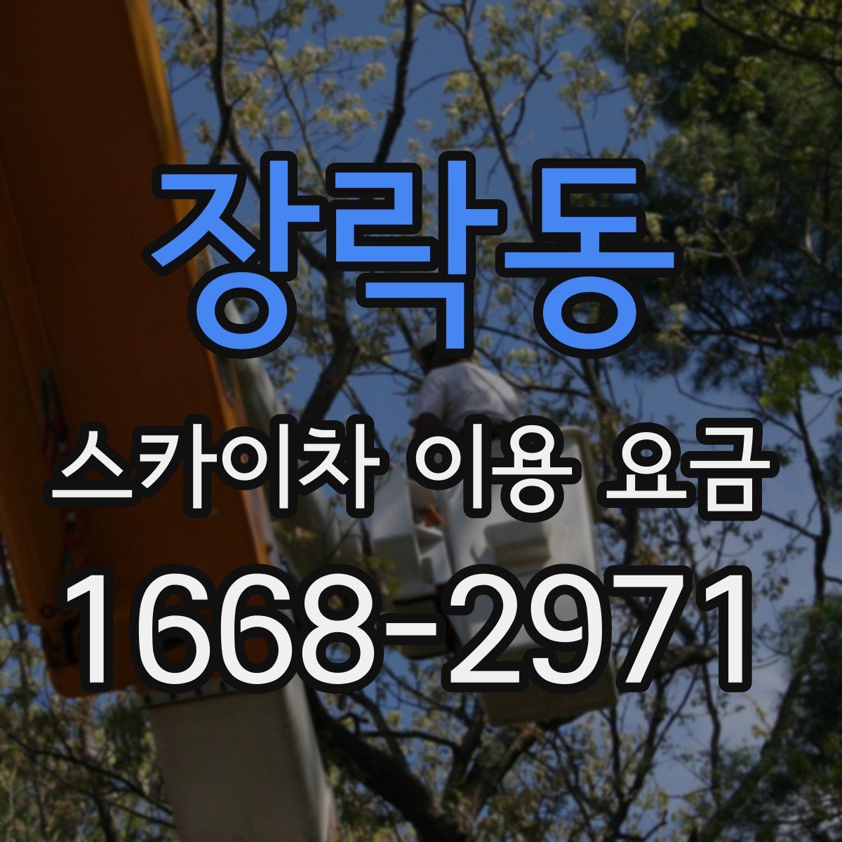 장락동 스카이차 이용 요금
