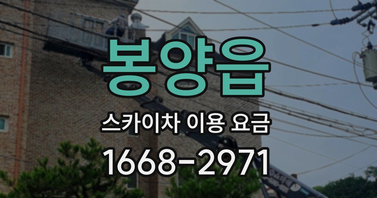 봉양읍 스카이차 이용 요금