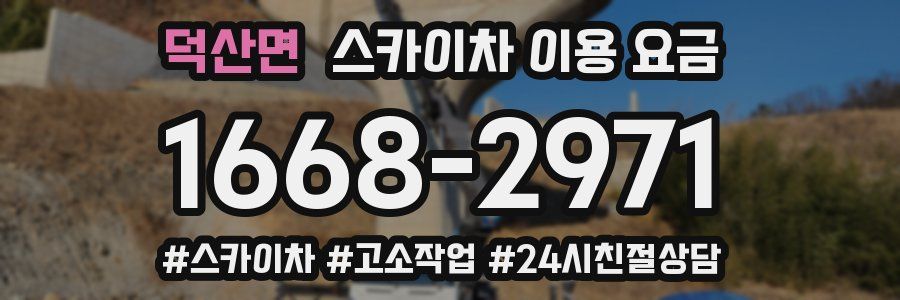 덕산면 스카이차 이용 요금