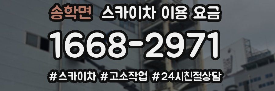 송학면 스카이차 이용 요금