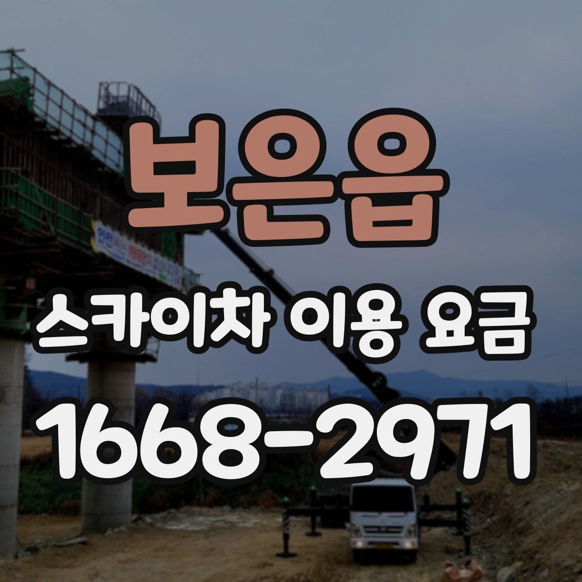 보은읍 스카이차 이용 요금