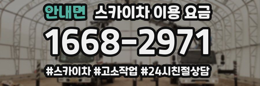 안내면 스카이차 이용 요금