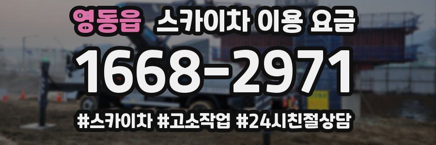 영동읍 스카이차 이용 요금