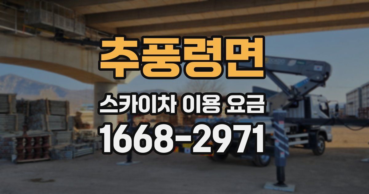 추풍령면 스카이차 이용 요금