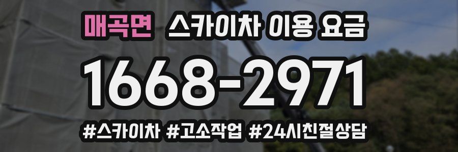 매곡면 스카이차 이용 요금