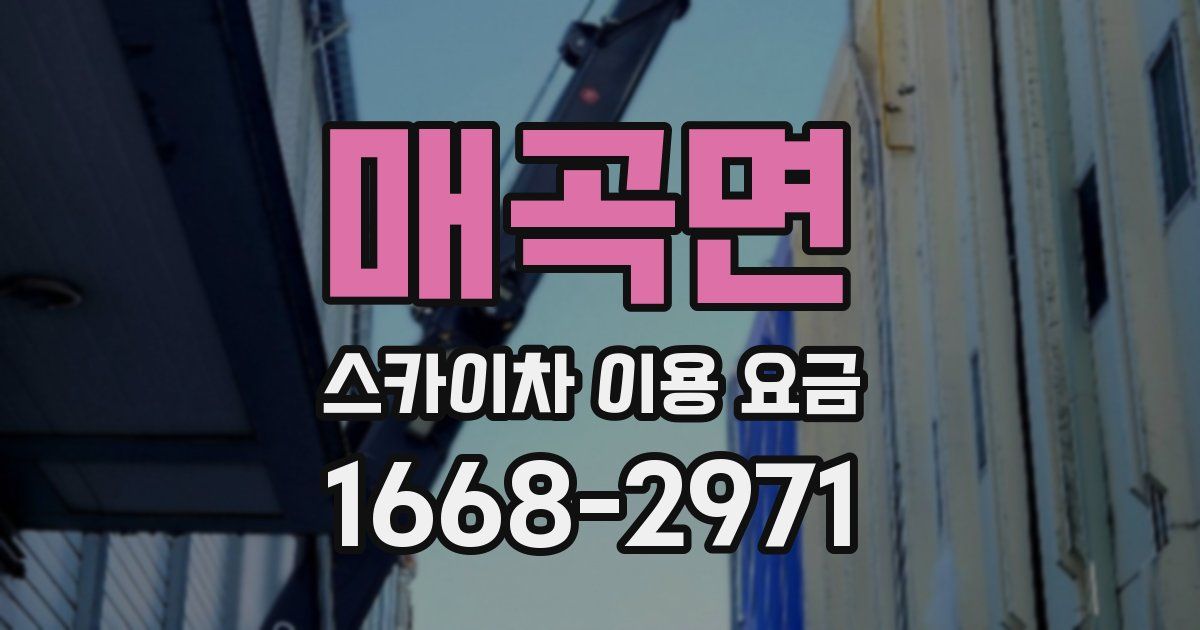 매곡면 스카이차 이용 요금
