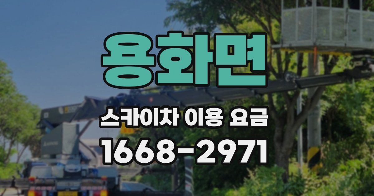 용화면 스카이차 이용 요금