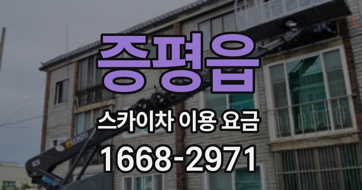 증평읍 스카이차 이용 요금
