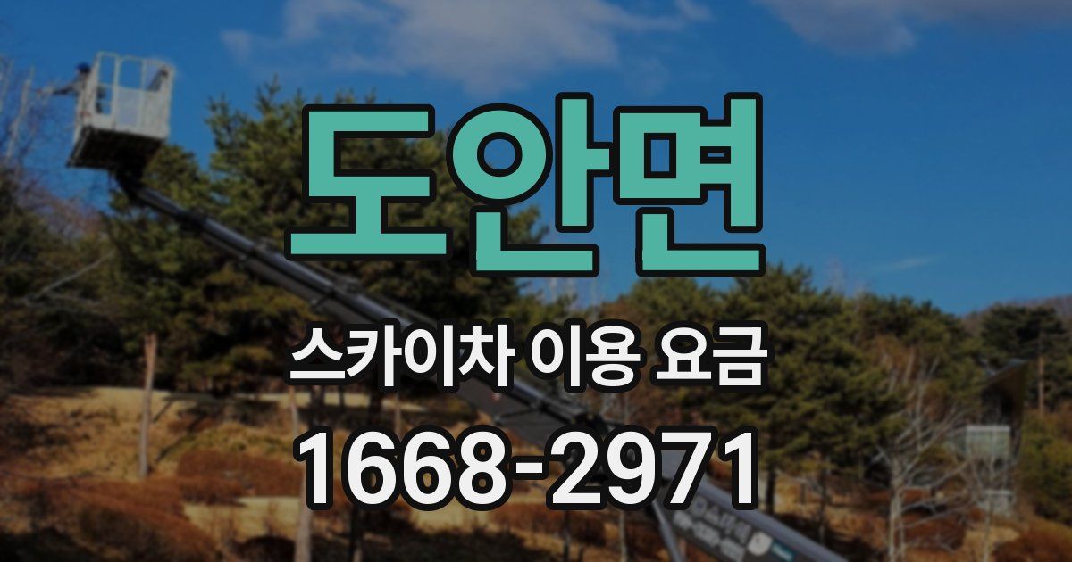 도안면 스카이차 이용 요금