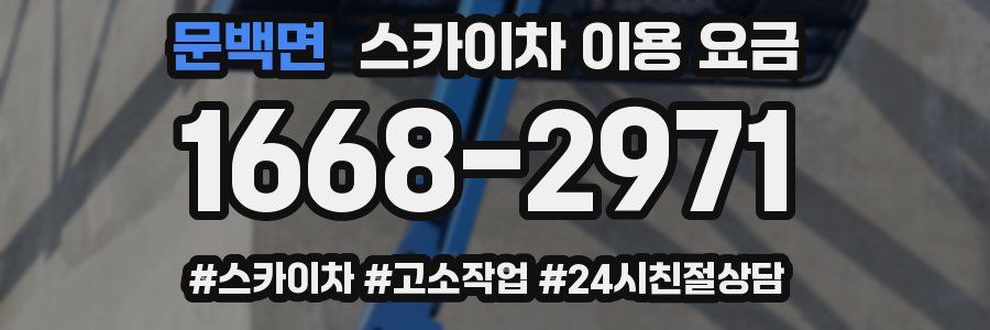 문백면 스카이차 이용 요금