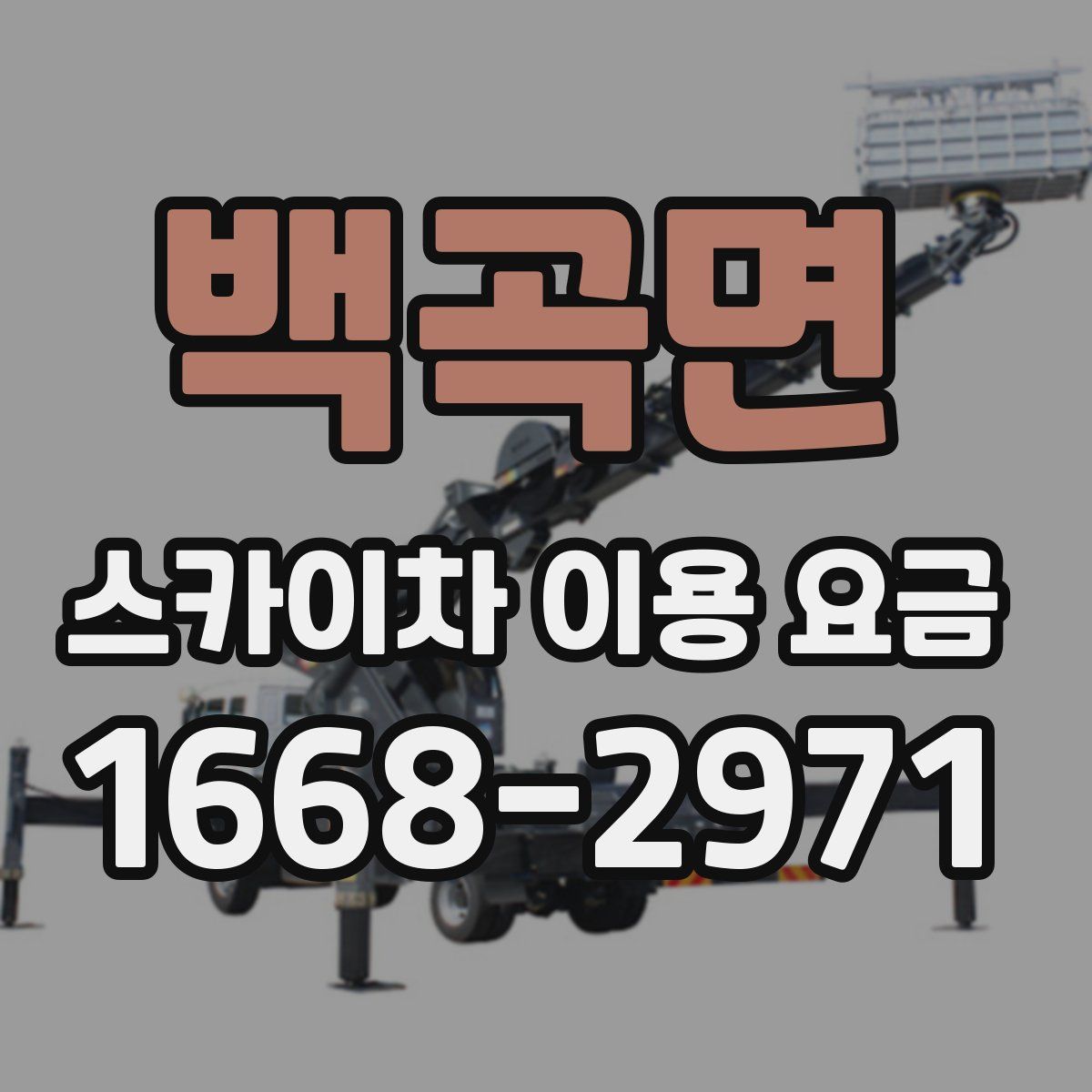 백곡면 스카이차 이용 요금