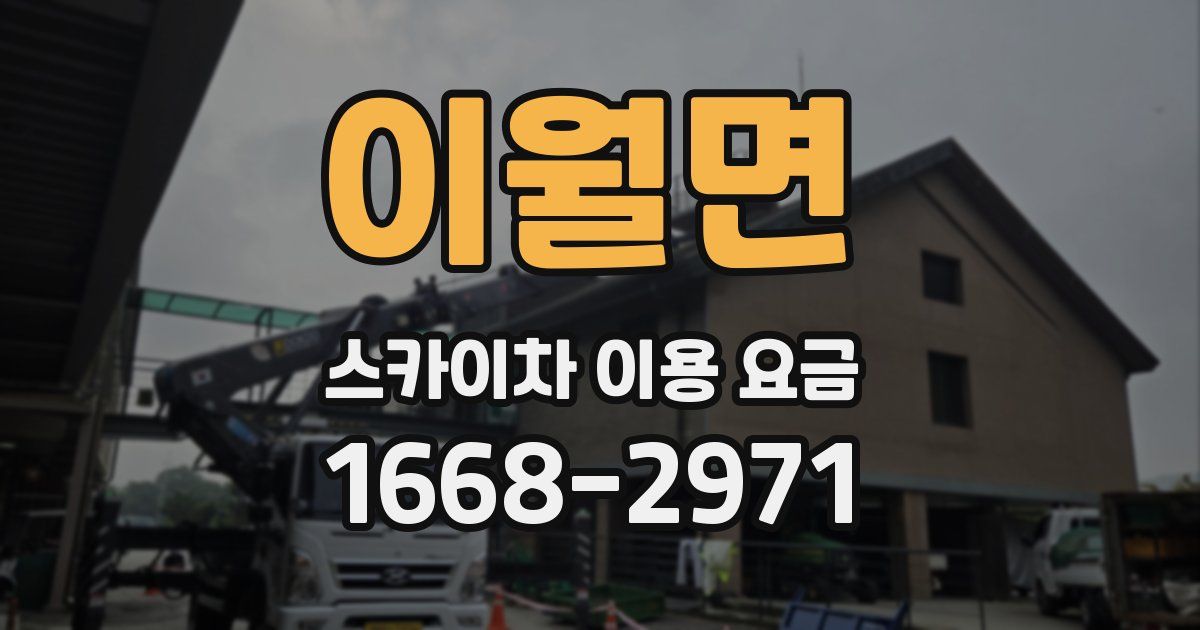 이월면 스카이차 이용 요금