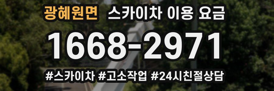 광혜원면 스카이차 이용 요금