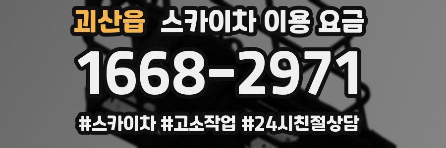 괴산읍 스카이차 이용 요금