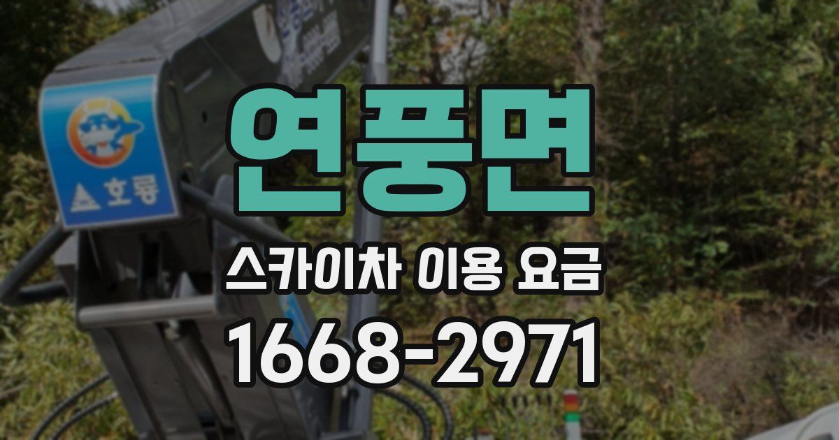 연풍면 스카이차 이용 요금