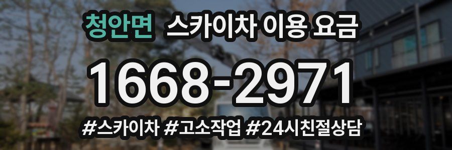 청안면 스카이차 이용 요금