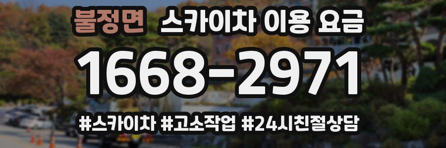 불정면 스카이차 이용 요금