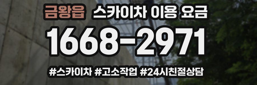 금왕읍 스카이차 이용 요금