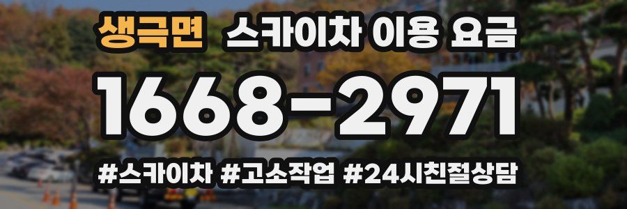 생극면 스카이차 이용 요금