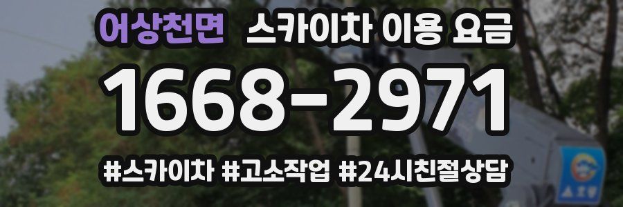 어상천면 스카이차 이용 요금