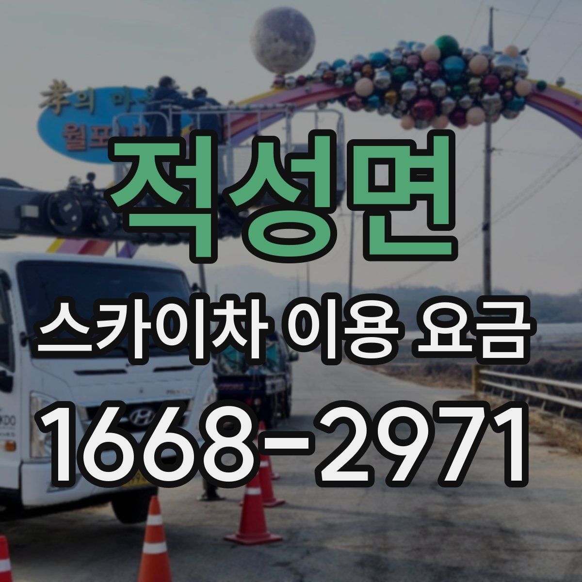적성면 스카이차 이용 요금
