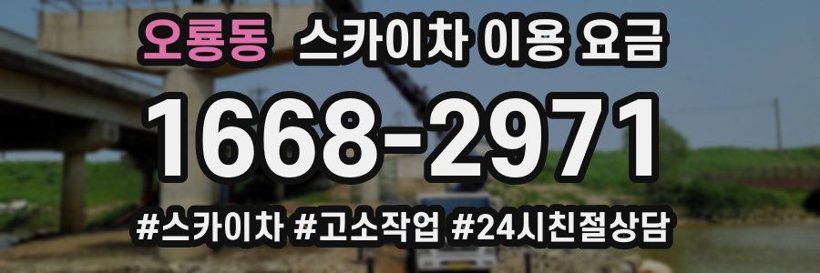 오룡동 스카이차 이용 요금