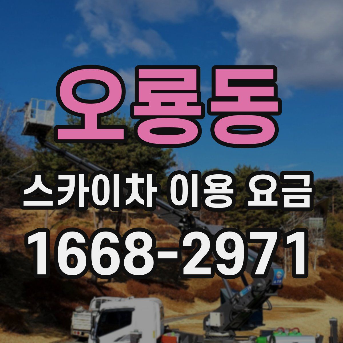 오룡동 스카이차 이용 요금