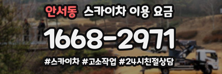 안서동 스카이차 이용 요금
