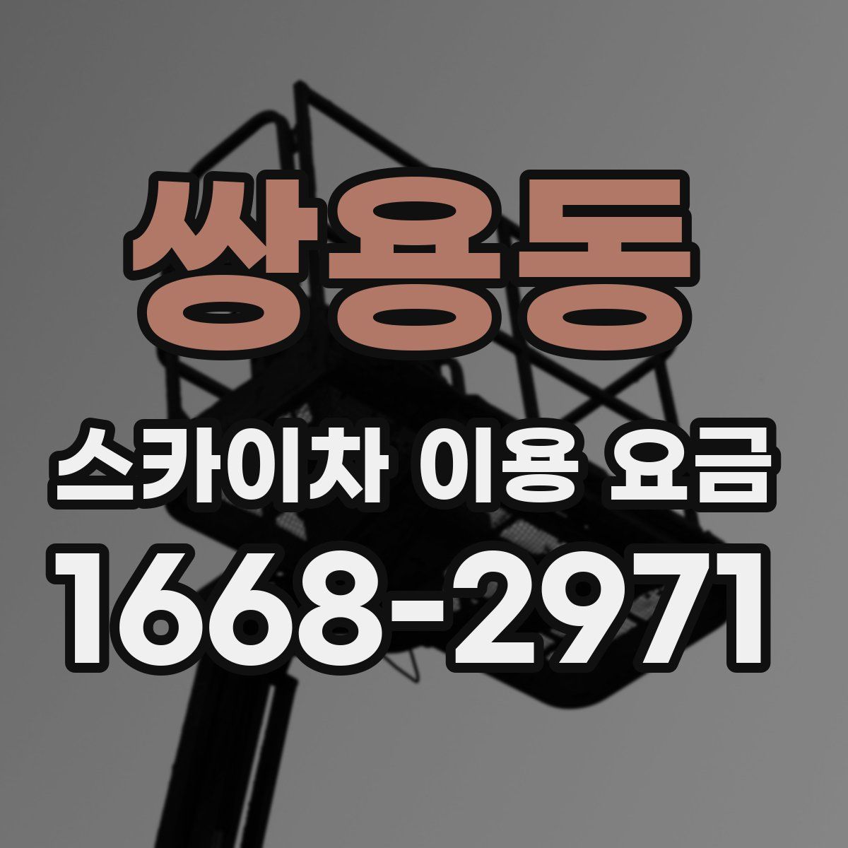 쌍용동 스카이차 이용 요금